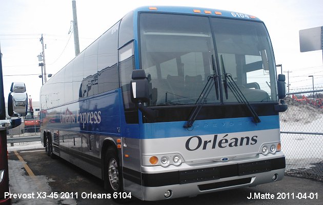 BUS/AUTOBUS: Prevost X3-45 2011 Orleans