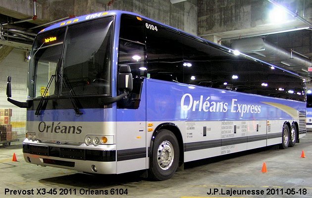 BUS/AUTOBUS: Prevost X3-45 2011 Orleans