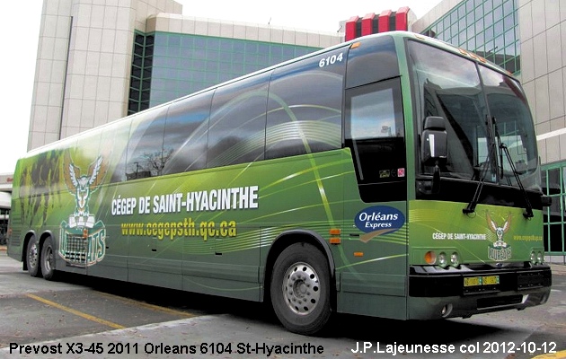 BUS/AUTOBUS: Prevost X3-45 2011 Orleans