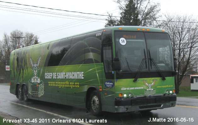 BUS/AUTOBUS: Prevost X3-45 2011 Orleans