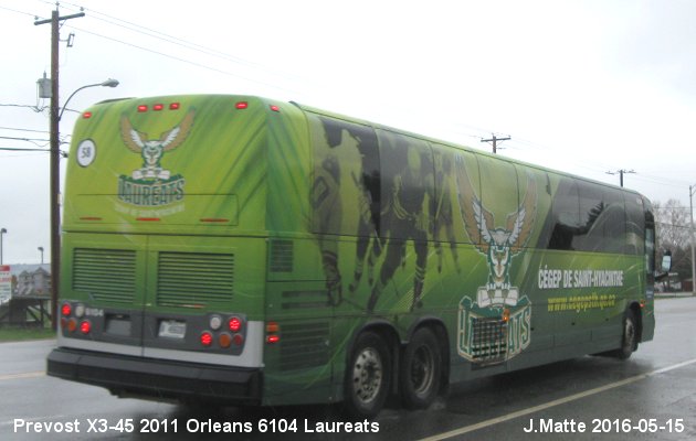 BUS/AUTOBUS: Prevost X3-45 2011 Orleans