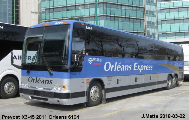 BUS/AUTOBUS: Prevost X3-45 2011 Orleans