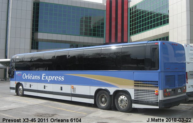 BUS/AUTOBUS: Prevost X3-45 2011 Orleans