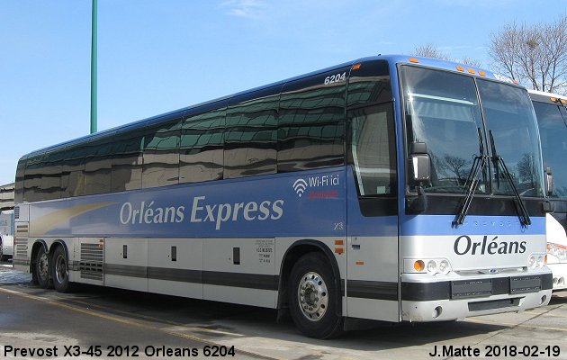 BUS/AUTOBUS: Prevost X3-45 2012 Orleans