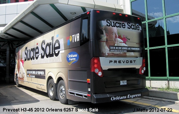 BUS/AUTOBUS: Prevost H3-45 2012 Orleans