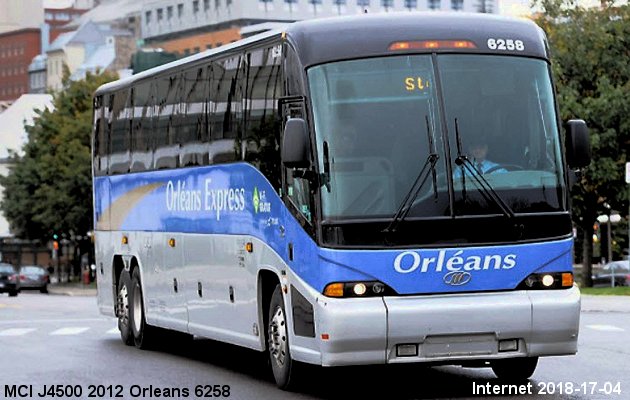 BUS/AUTOBUS: MCI J4500 2012 Orleans