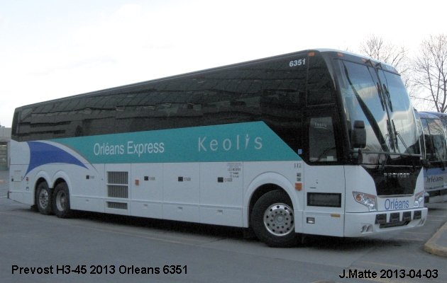 BUS/AUTOBUS: Prevost H3-45 2013 Orleans