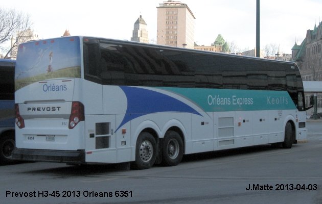 BUS/AUTOBUS: Prevost H3-45 2013 Orleans