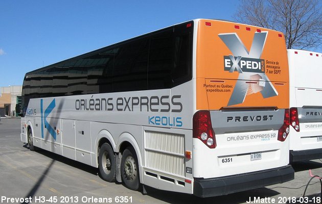 BUS/AUTOBUS: Prevost H3-45 2013 Orleans