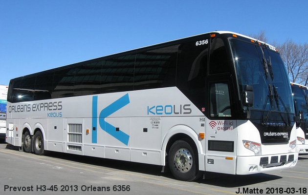 BUS/AUTOBUS: Prevost H3-45 2013 Orleans