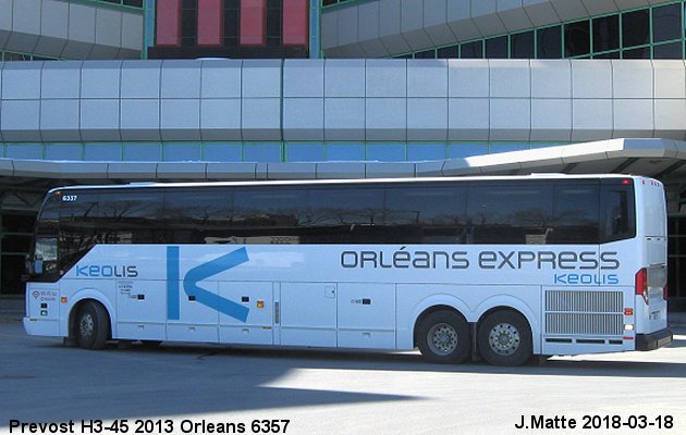 BUS/AUTOBUS: Prevost H3-45 2013 Orleans