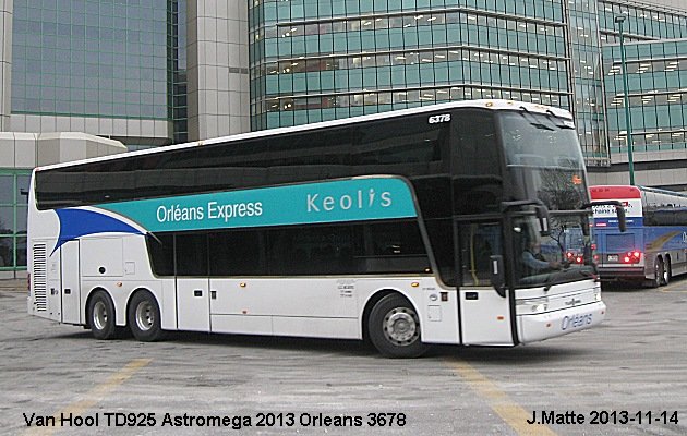 BUS/AUTOBUS: Van Hool TD925 Astromega 2013 Orleans