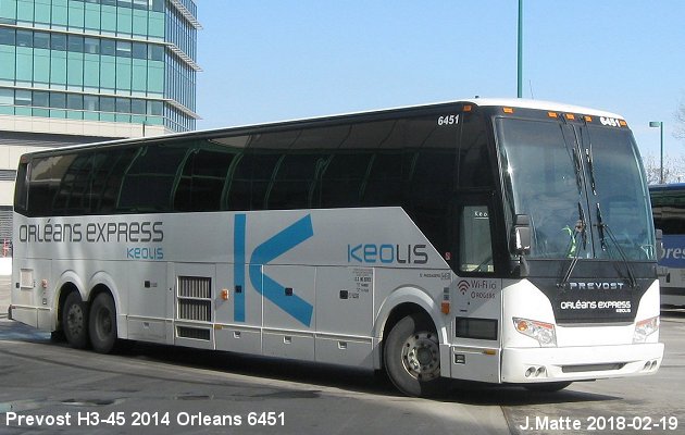 BUS/AUTOBUS: Prevost H3-45 2014 Orleans