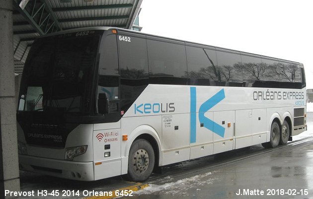 BUS/AUTOBUS: Prevost H3-45 2014 Orleans