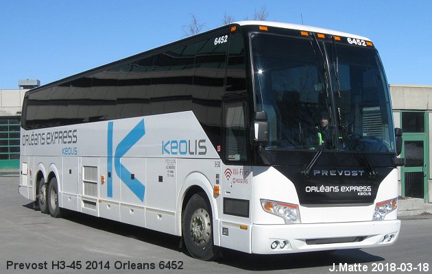 BUS/AUTOBUS: Prevost H3-45 2014 Orleans