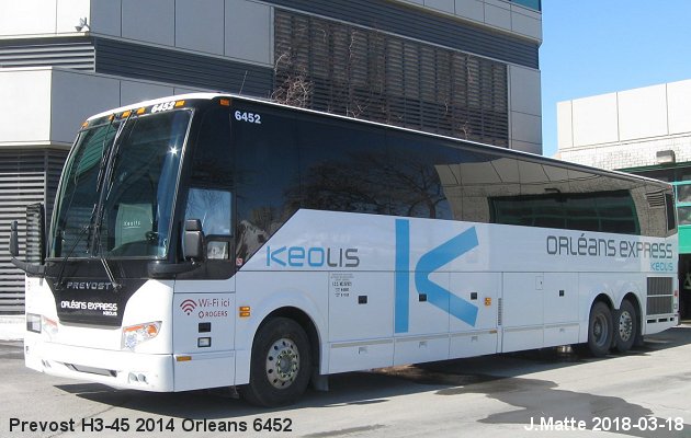 BUS/AUTOBUS: Prevost H3-45 2014 Orleans