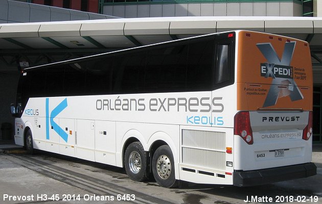 BUS/AUTOBUS: Prevost H3-45 2014 Orleans