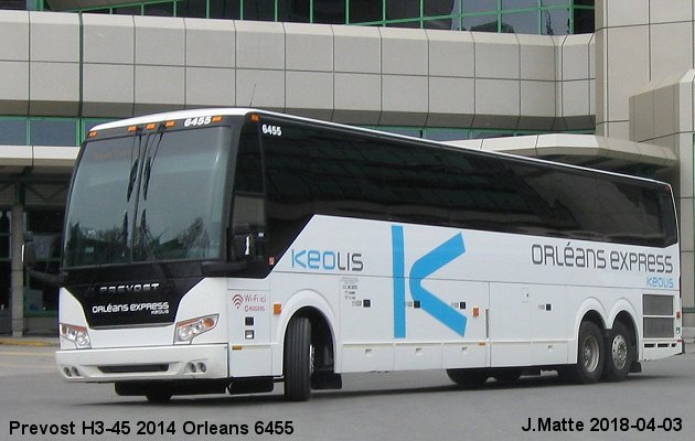 BUS/AUTOBUS: Prevost H3-45 2014 Orleans