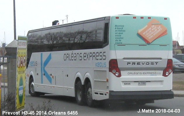 BUS/AUTOBUS: Prevost H3-45 2014 Orleans