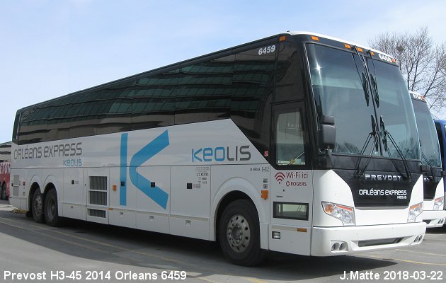 BUS/AUTOBUS: Prevost H3-45 2014 Orleans