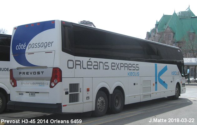 BUS/AUTOBUS: Prevost H3-45 2014 Orleans