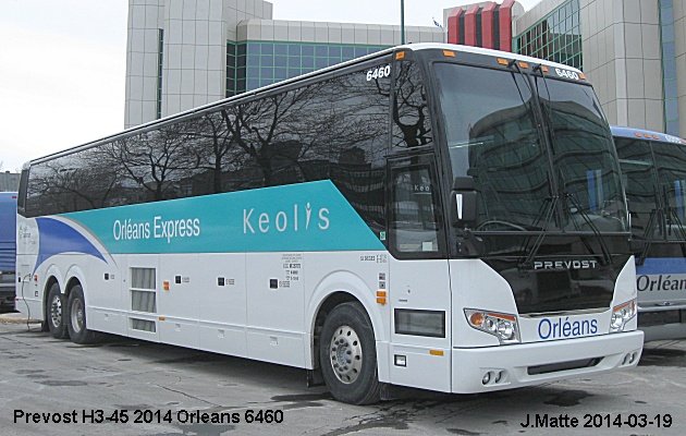 BUS/AUTOBUS: Prevost H3-45 2014 Orleans