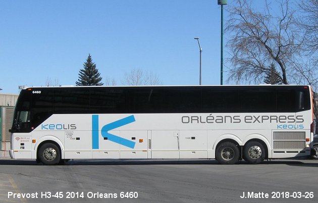 BUS/AUTOBUS: Prevost H3-45 2014 Orleans