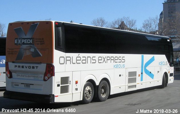 BUS/AUTOBUS: Prevost H3-45 2014 Orleans