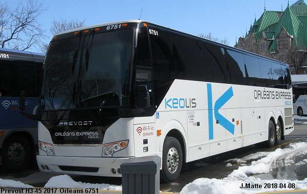 BUS/AUTOBUS: Prevost H3-45 2017 Orleans