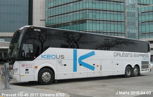 BUS/AUTOBUS: Prevost H3-45 2017 Orleans