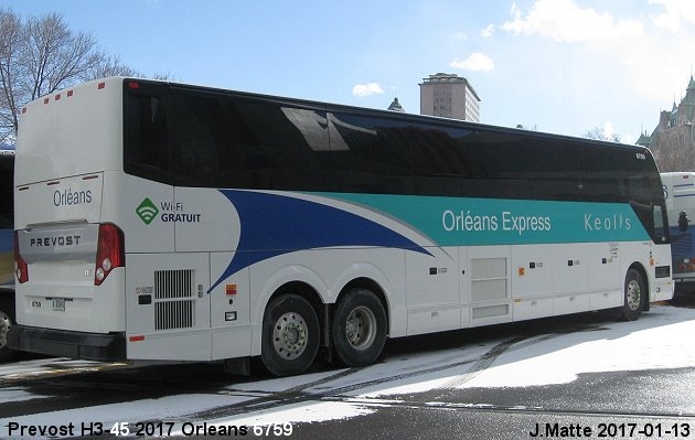 BUS/AUTOBUS: Prevost H3-45 2017 Orleans