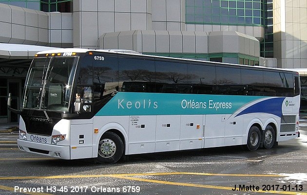 BUS/AUTOBUS: Prevost H3-45 2017 Orleans