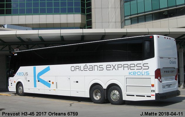 BUS/AUTOBUS: Prevost H3-45 2017 Orleans