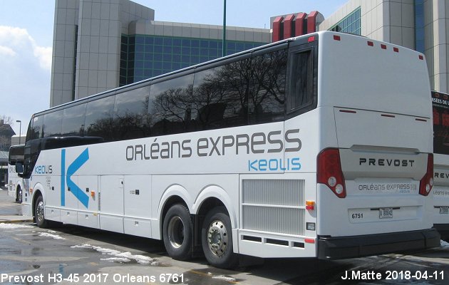 BUS/AUTOBUS: Prevost H3-45 2017 Orleans