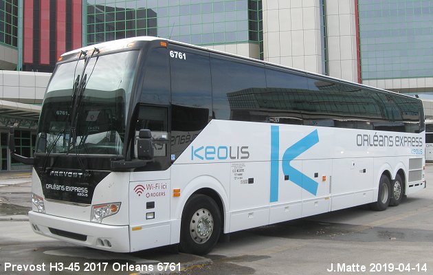 BUS/AUTOBUS: Prevost H3-45 2017 Orleans