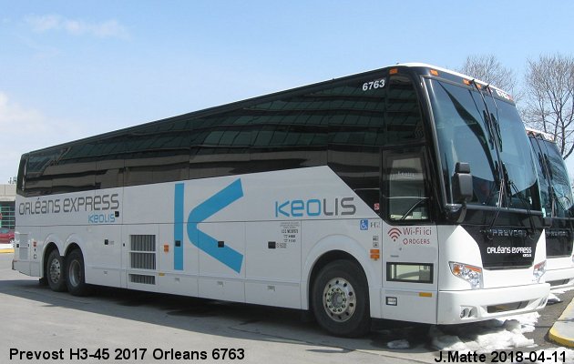 BUS/AUTOBUS: Prevost H3-45 2017 Orleans