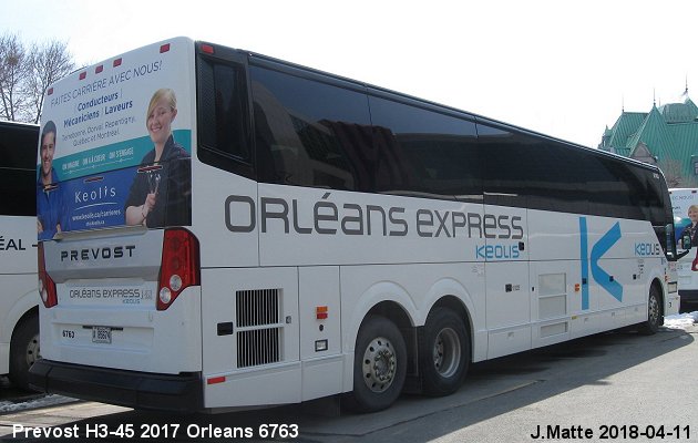 BUS/AUTOBUS: Prevost H3-45 2017 Orleans