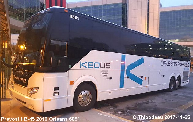 BUS/AUTOBUS: Prevost H3-45 2018 Orleans