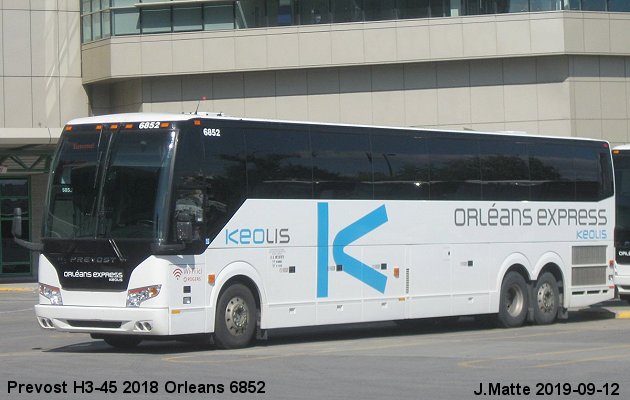 BUS/AUTOBUS: Prevost H3-45 2018 Orleans