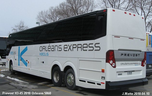 BUS/AUTOBUS: Prevost H3-45 2018 Orleans