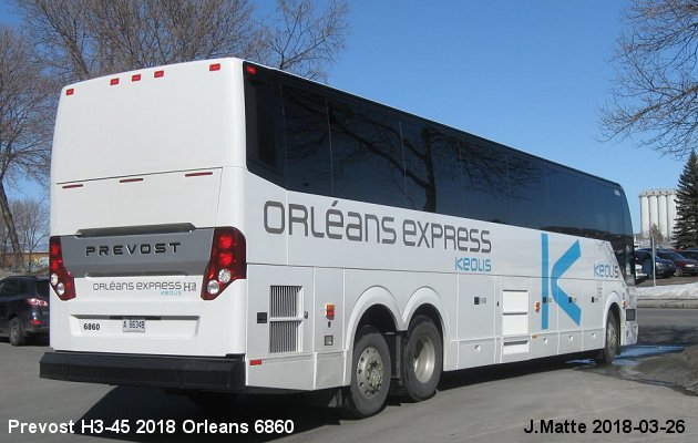 BUS/AUTOBUS: Prevost H3-45 2018 Orleans