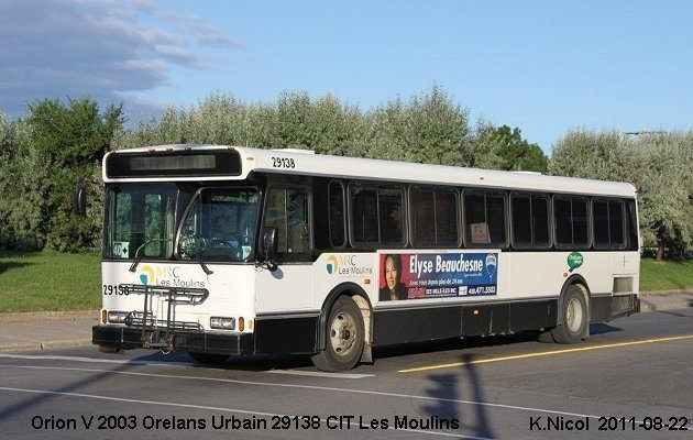 BUS/AUTOBUS: Orion V 2003 Orleans Urbain