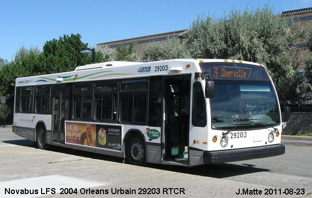 BUS/AUTOBUS: Novabus LFS 2004 Orleans Urbain