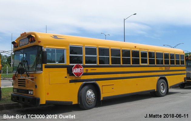 BUS/AUTOBUS: Blue Bird TC3000 2012 Autobus Ouellet