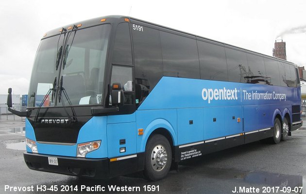 BUS/AUTOBUS: Prevost H3-45 2014 Pacific Western