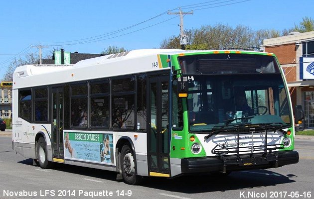 BUS/AUTOBUS: Novabus LFS 2014 Paquette