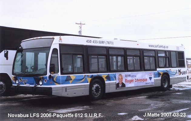 BUS/AUTOBUS: Novabus LFS 2006 Paquette