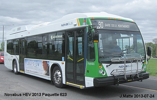 BUS/AUTOBUS: Novabus LFS HEV 2013 Paquette