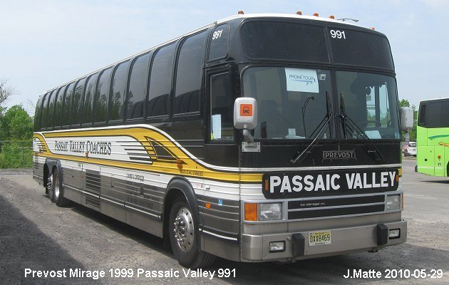 BUS/AUTOBUS: Prevost Mirage 1999 Passaic Valley