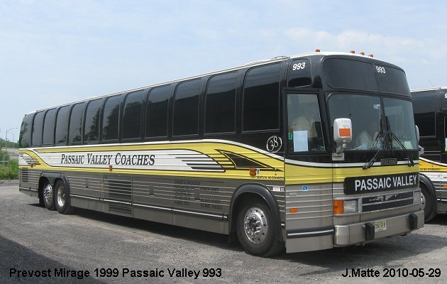 BUS/AUTOBUS: Prevost Mirage 1999 Passaic Valley